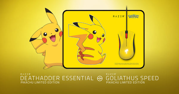 Razer Pokemon Pikachu Mouse+Mat Bundle done